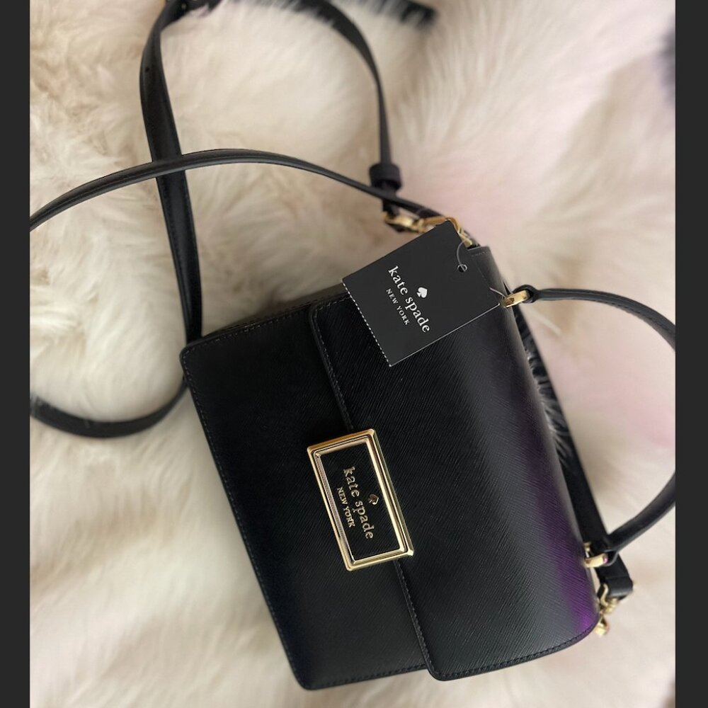 (NWT) Kate Spade- Reegan Top Handle Leather Box Satchel Crossbody Bag